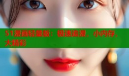 51漫画轻量版：极速追漫，小内存，大精彩