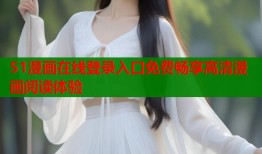 51漫画在线登录入口免费畅享高清漫画阅读体验