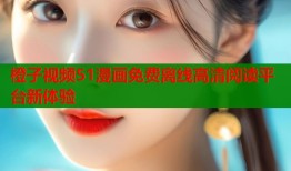 橙子视频51漫画免费离线高清阅读平台新体验